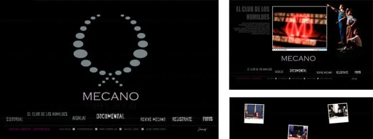 Mecano web header